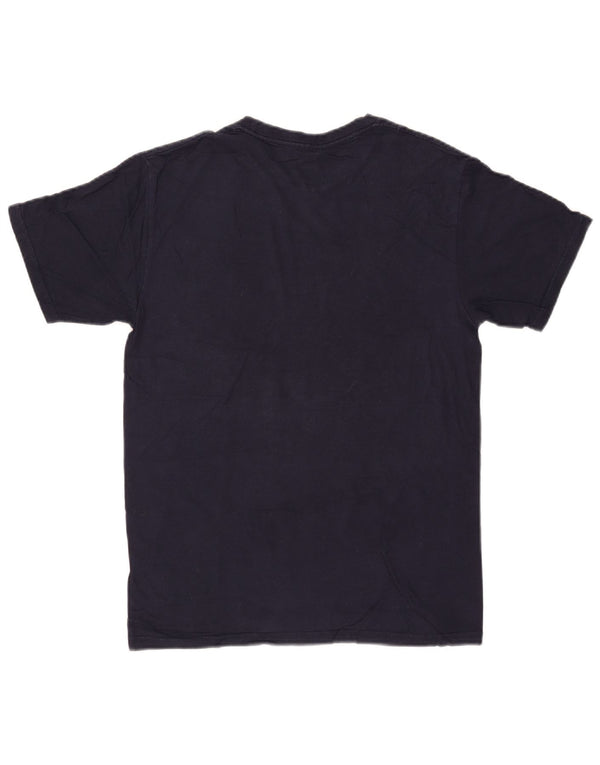 T-shirt grafica da uomo Izod Salt Water Top Small in cotone blu navy