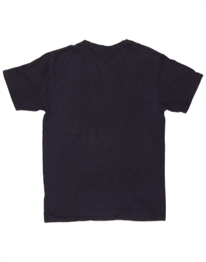 T-shirt grafica da uomo Izod Salt Water Top Small in cotone blu navy