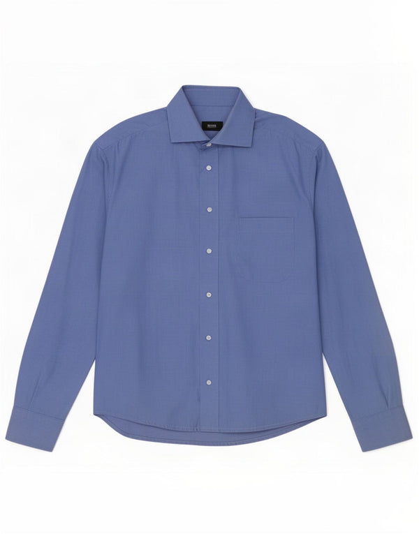 Camicia da uomo Hugo Boss taglia 41 16 grande blu