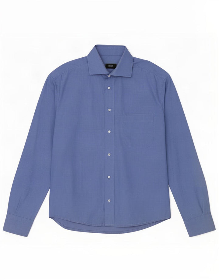 Camicia da uomo Hugo Boss taglia 41 16 grande blu