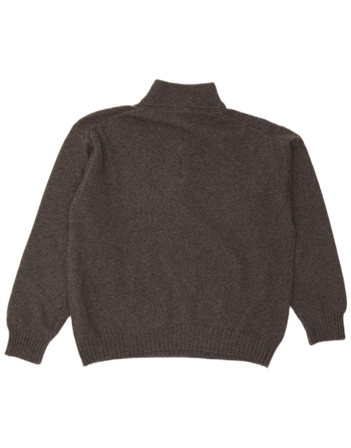 Maglione da uomo con zip e collo Murphy & Nye grande grigio