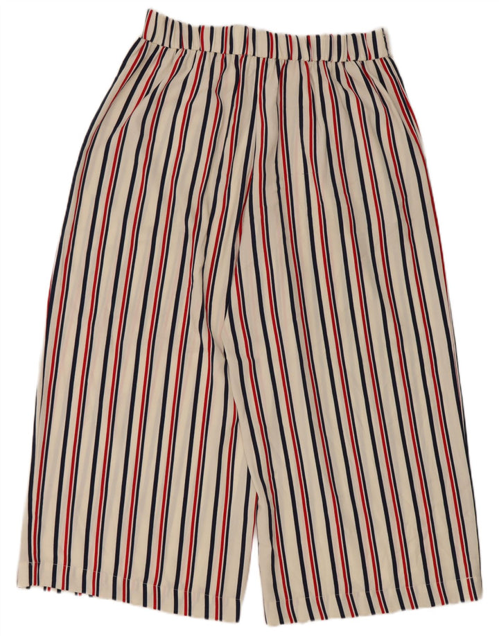 Pantaloni Capri da donna Zara grandi W34 L22 a righe bianche