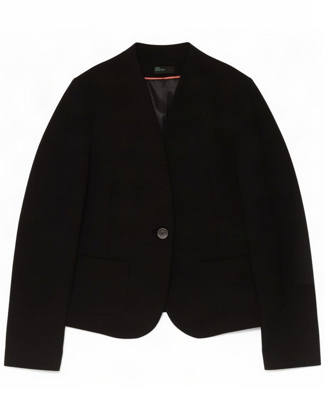 Benetton Giacca blazer da donna a 1 bottone IT 42 Medio Nero Poliestere