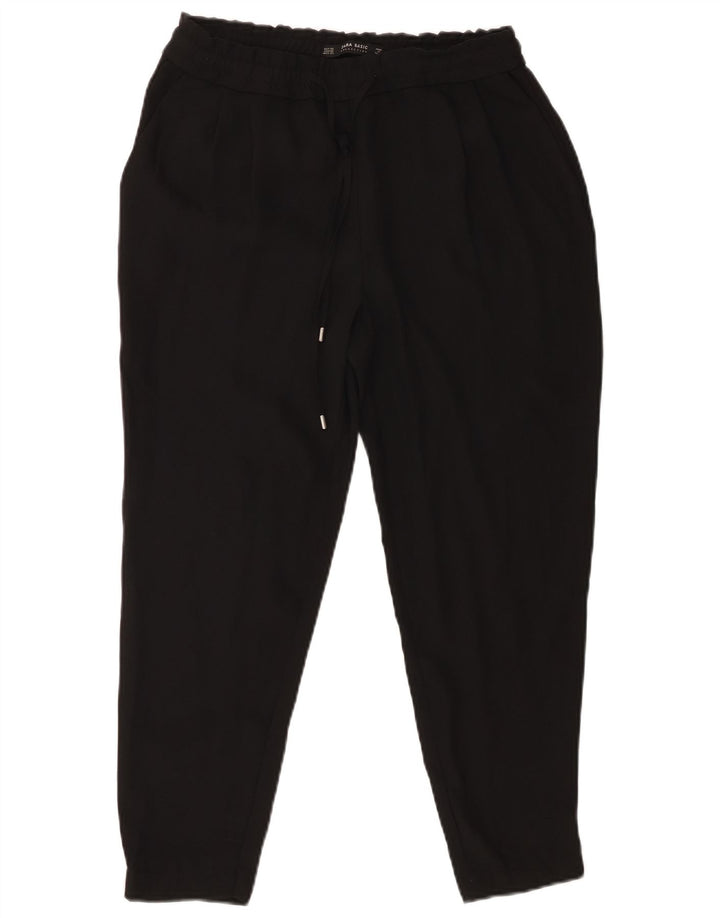 Pantaloni corti con pegging da donna Zara XS W24 L23 poliestere nero
