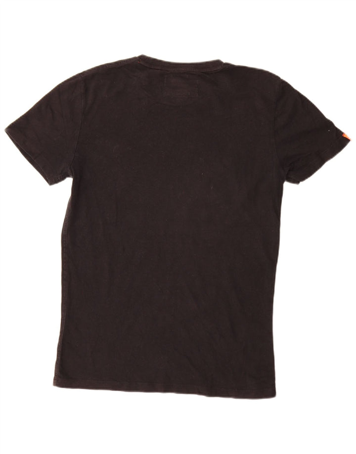 T-shirt da uomo Superdry Top Small in cotone nero
