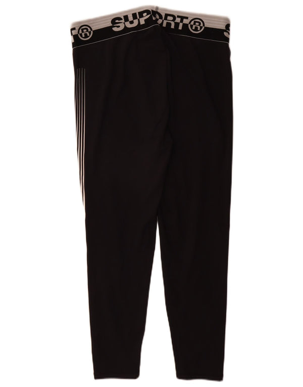 Leggings grafici crop da donna Superdry UK 16 Large Black Colourblock