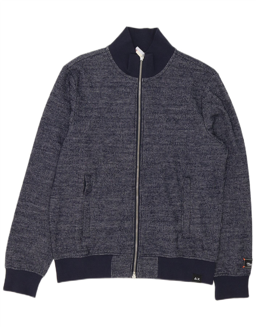 Maglione cardigan da uomo Sun68 poliestere medio blu navy