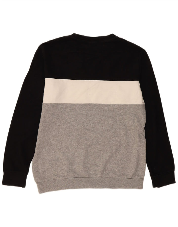 Felpa Zara da uomo, maglione grande, cotone color block multicolore