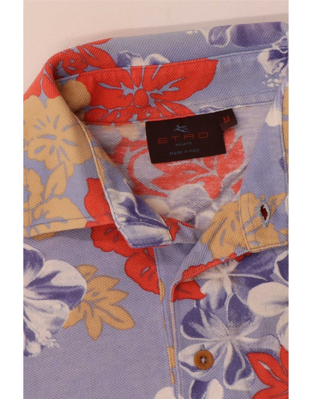 Polo da uomo Etro viola medio floreale