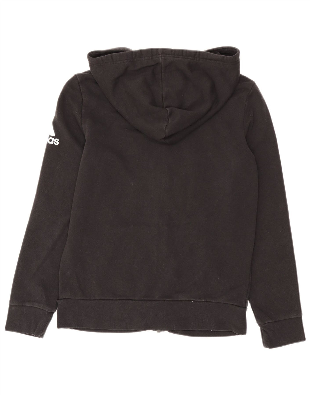 Maglione con cappuccio e zip da donna Adidas UK 12 medio nero