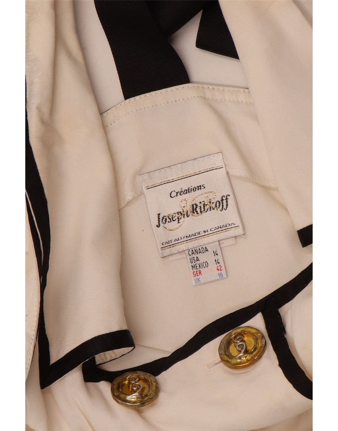 Gilet da donna Joseph Ribkoff UK 16 grande in viscosa bianca
