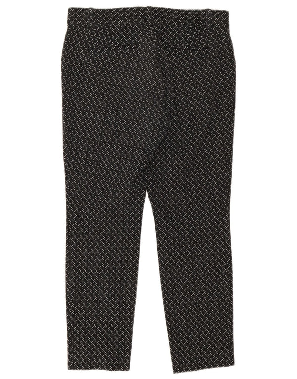 Pantaloni skinny alla caviglia da donna Gap UK 8 piccoli W28 L24 neri geometrici
