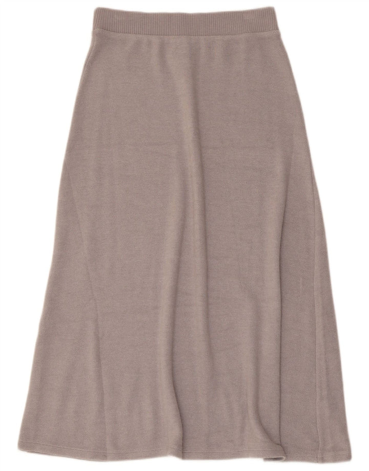 Gonna svasata in maglia da donna Zara piccola W26 in viscosa grigia