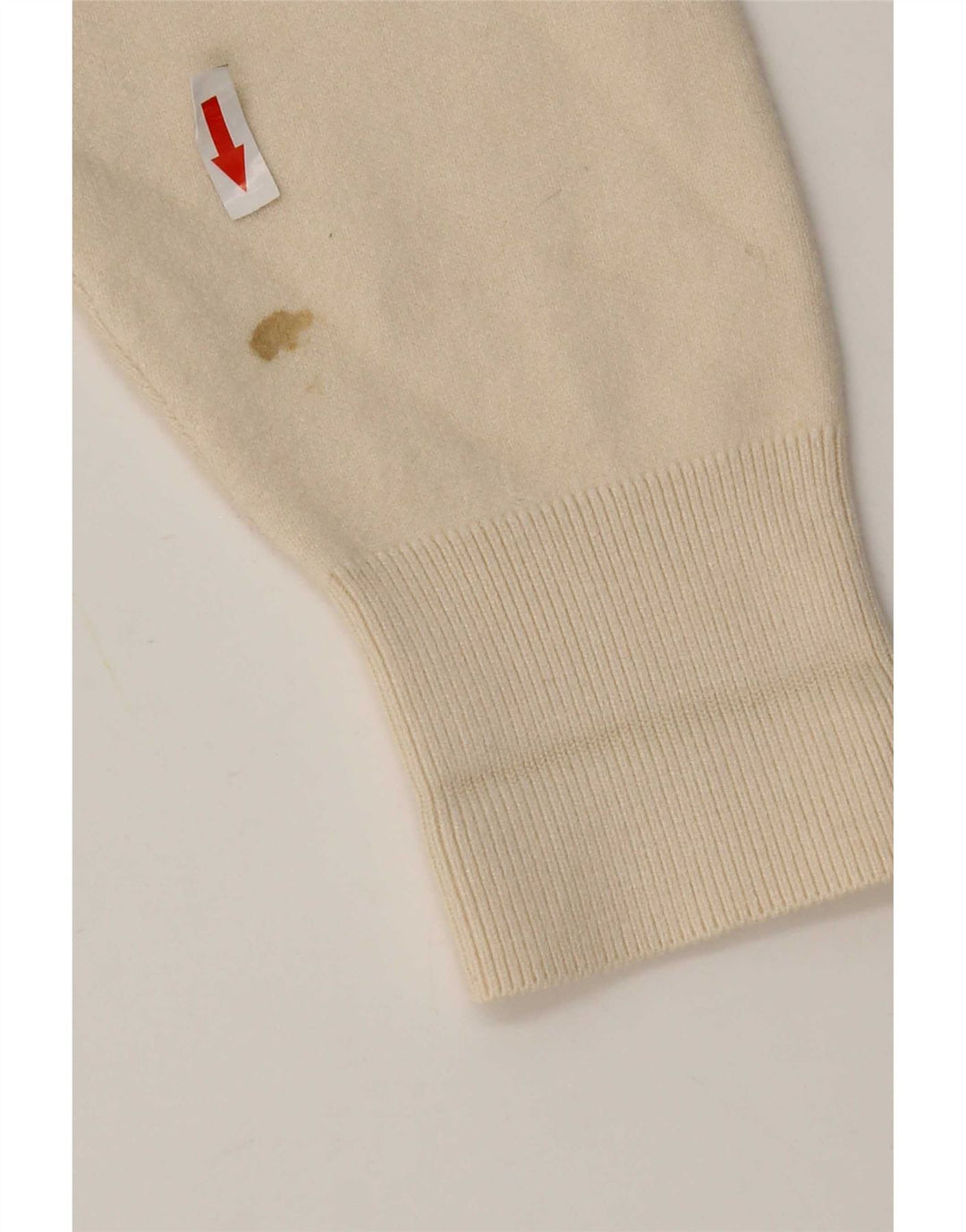 Maglione cardigan oversize da donna Massimo Dutti UK 10 piccolo bianco sporco