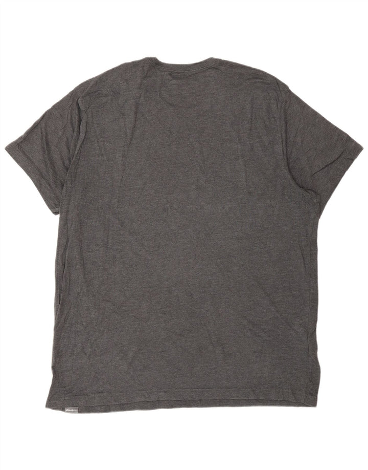 T-shirt grafica da uomo Eddie Bauer Top XL in cotone grigio