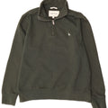 Felpa con collo con zip e vestibilità classica da uomo Jack Wills, cotone medio kaki