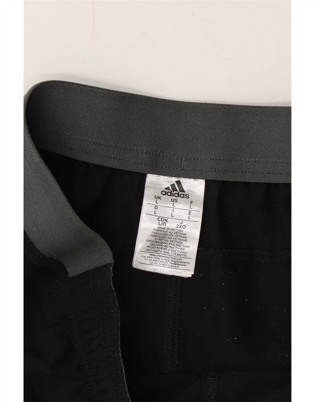 Pantaloncini sportivi Adidas Climacool da uomo grandi in poliestere color block nero