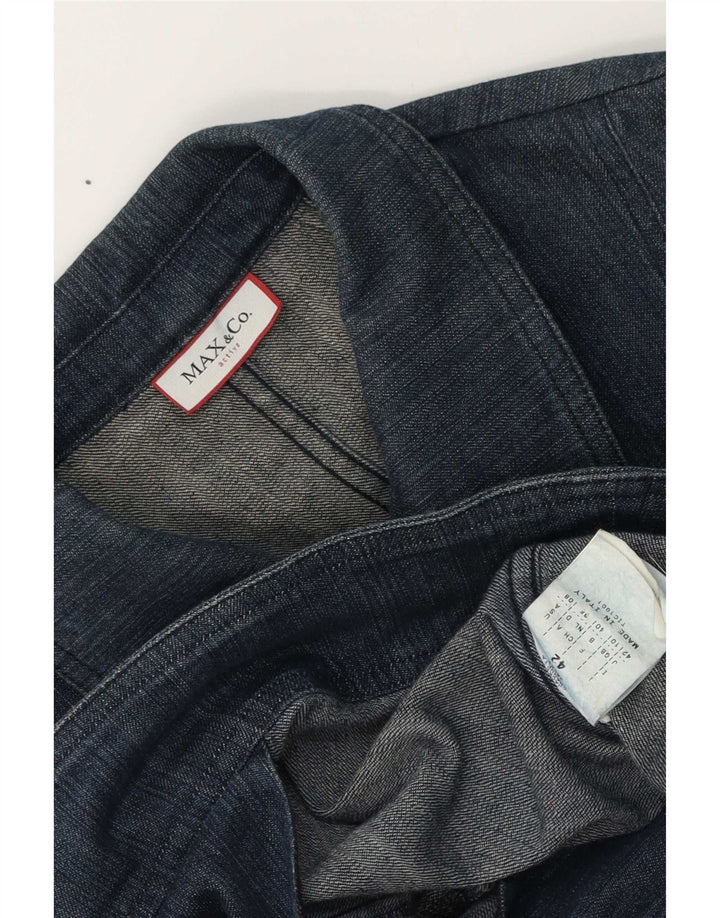 Giacca in denim da donna Max & Co. UK 10 piccola in cotone blu