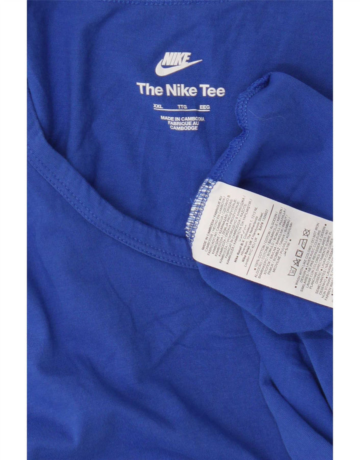 Canotta Nike da uomo 2XL in cotone blu
