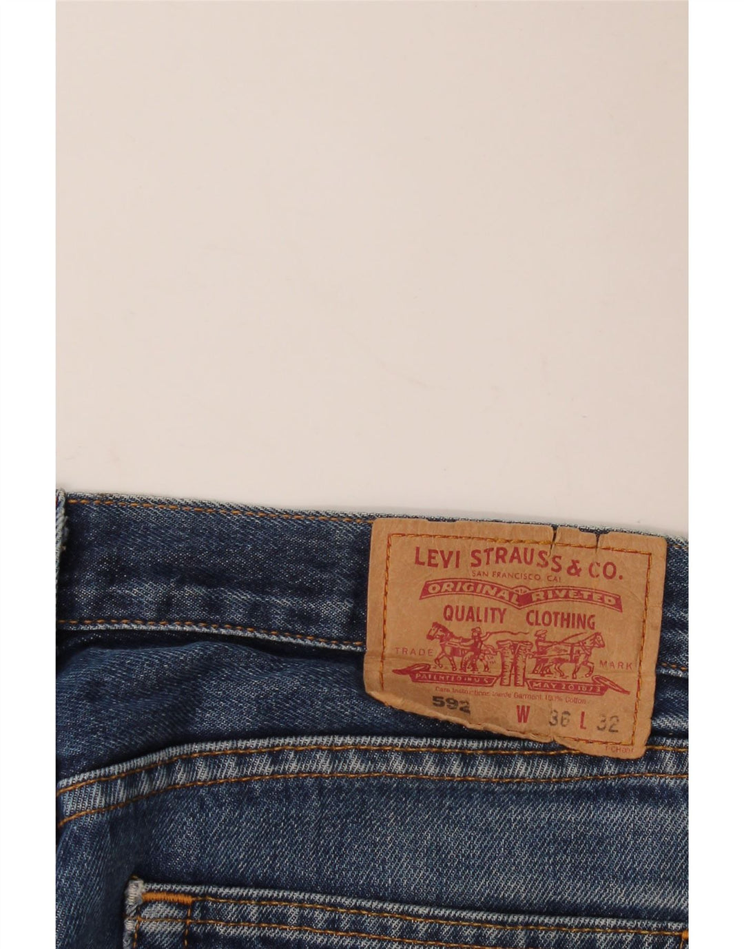 Jeans dritti Levi's 592 da donna W36 L32 Blu