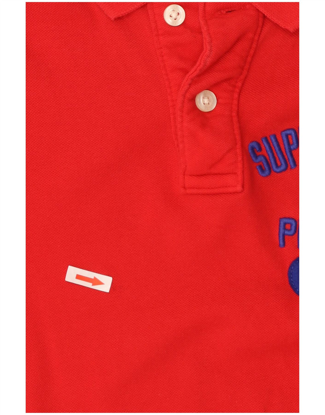 Polo grafica da uomo Superdry piccola rossa in cotone
