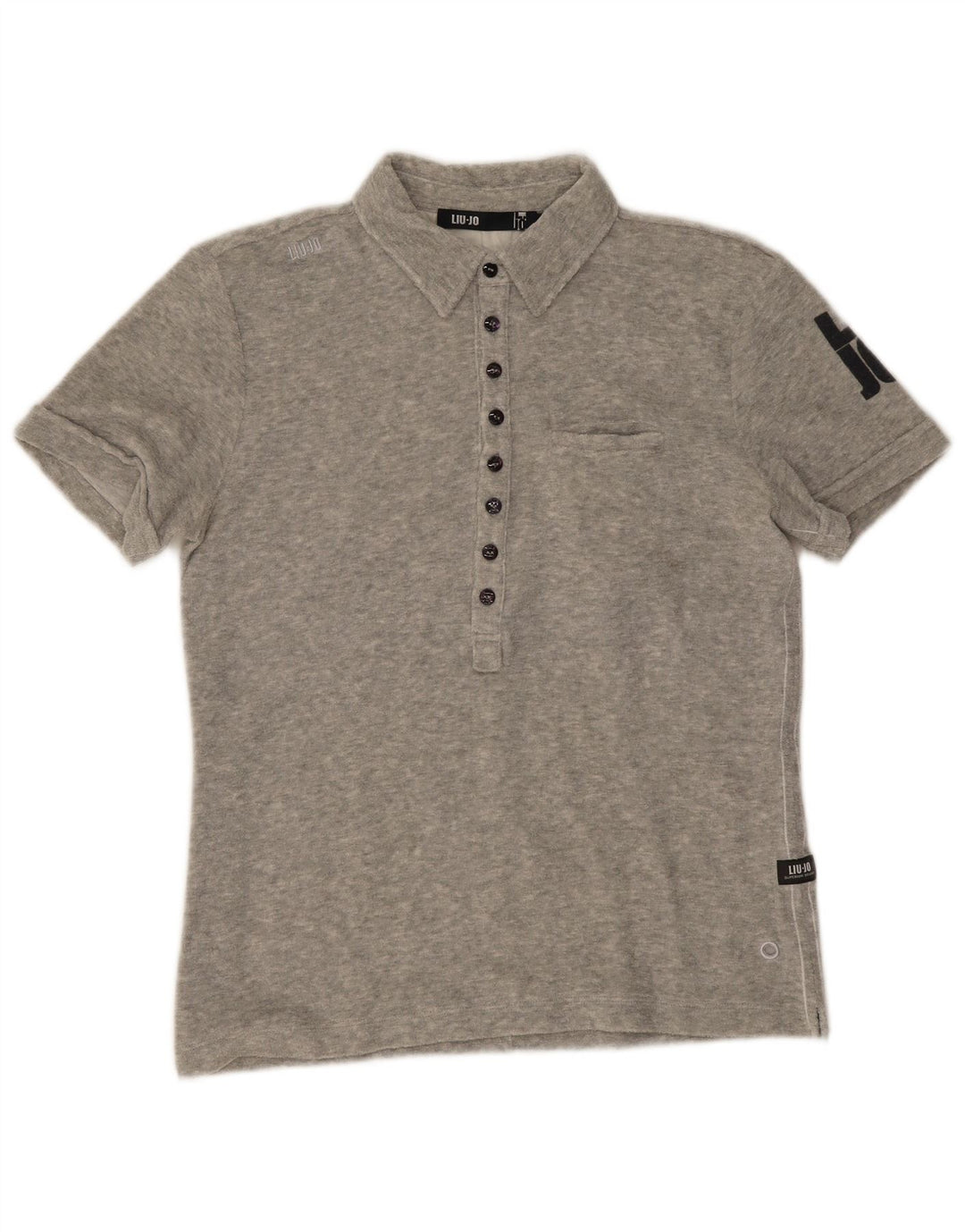 Polo grafica da uomo Liu Jo IT 48 in cotone grigio medio