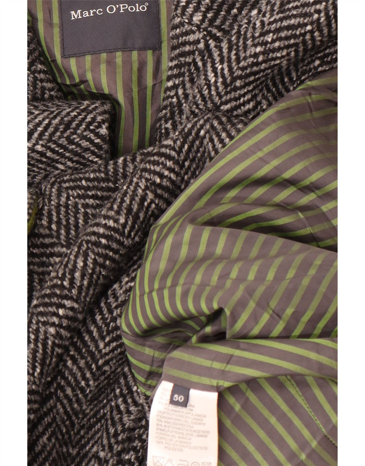 MARC O'POLO Cappotto Uomo IT 50 Large Grigio Lana Spinato
