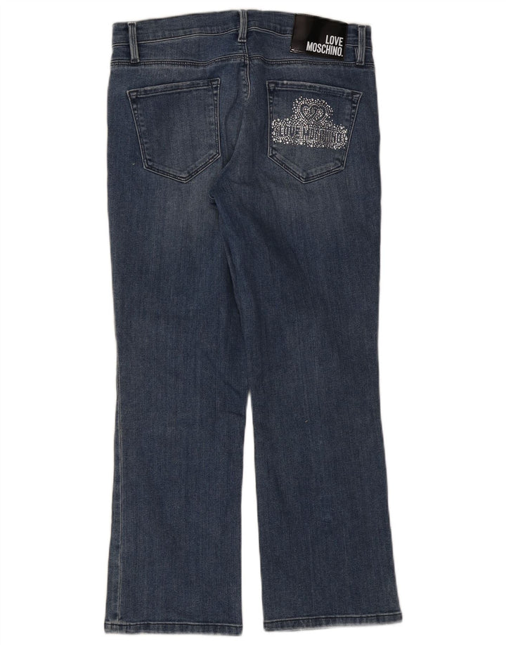 Jeans Cropped MOSCHINO Donna W28 L25 Cotone Blu