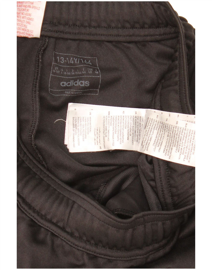 Pantaloni della tuta da ragazzo Adidas 13-14 anni in poliestere nero