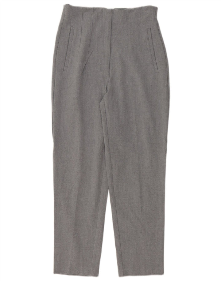 Pantaloni chino affusolati da donna Zara piccoli W26 L26 poliestere grigio