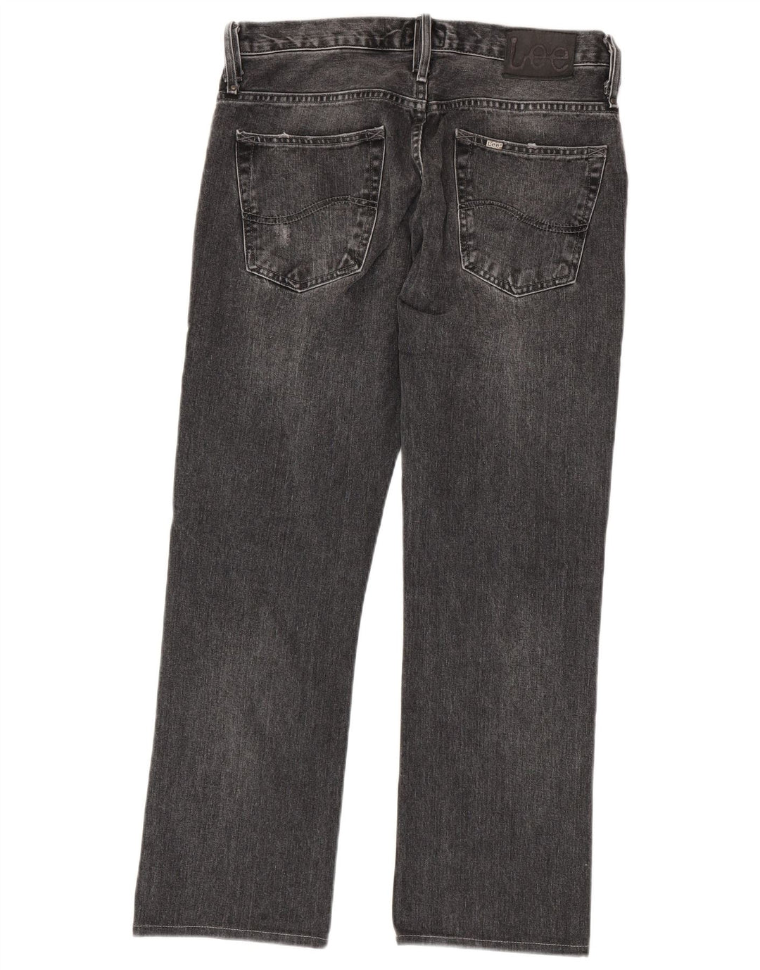 Jeans dritti invecchiati Knox da uomo LEE W32 L29 cotone grigio