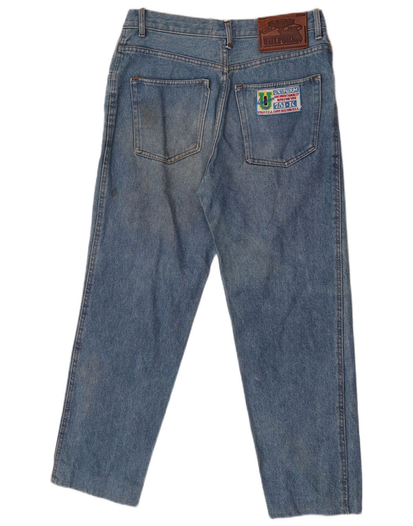 Jeans affusolati da donna uniformi IT 46 Large W30 L26 Blu