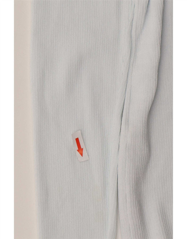 Top cardigan corto da donna Zara UK 10 piccolo nylon blu