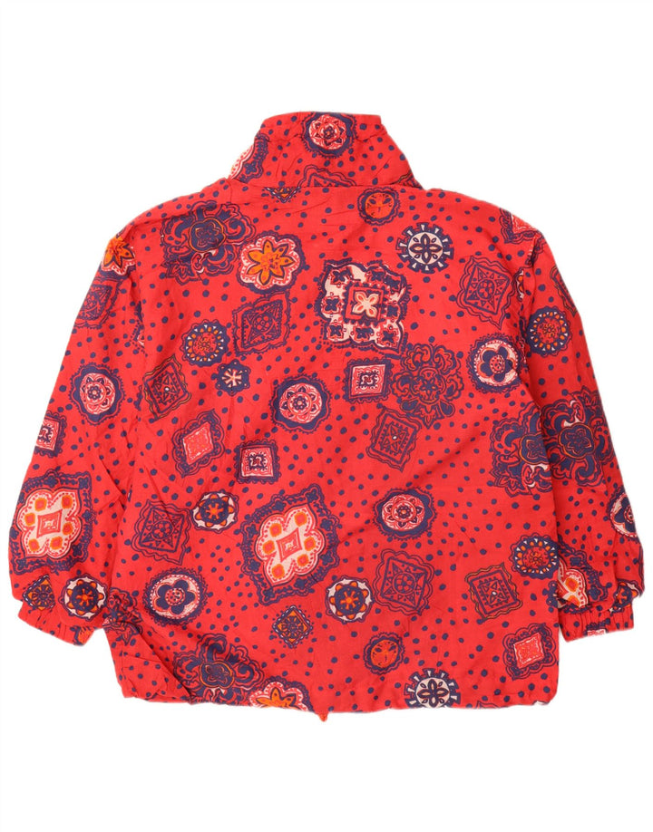 Giacca anorak oversize da donna Etirel UK 14 Poliestere floreale rosso medio
