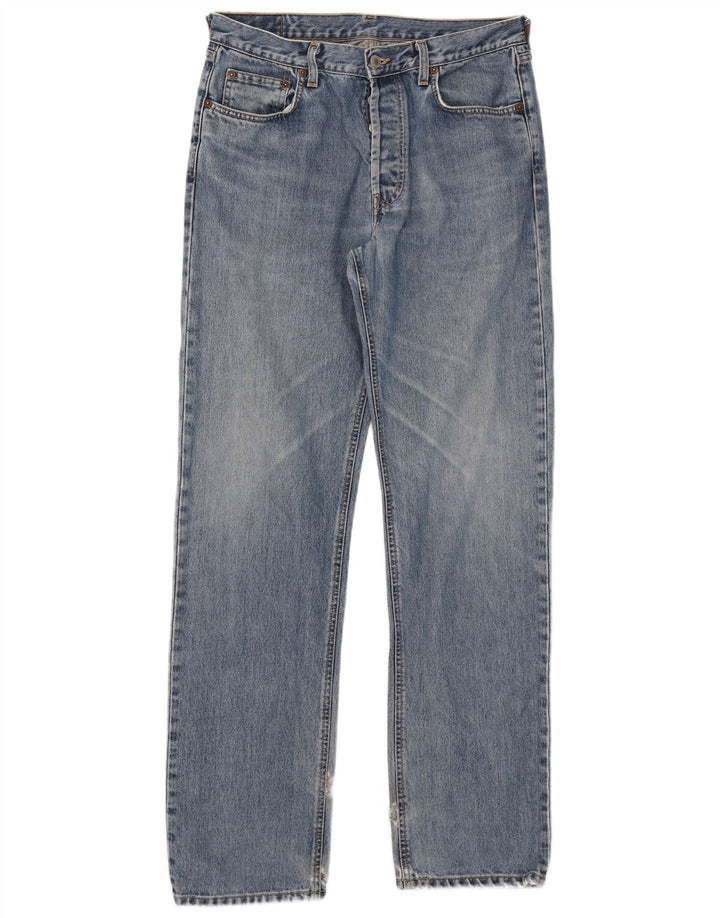 Jeans dritti da uomo Rifle W34 L34 in cotone blu