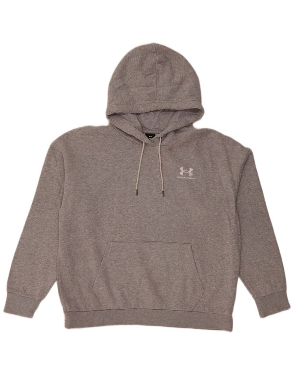 Felpa con cappuccio oversize da donna Under Armour UK 16 grande cotone grigio