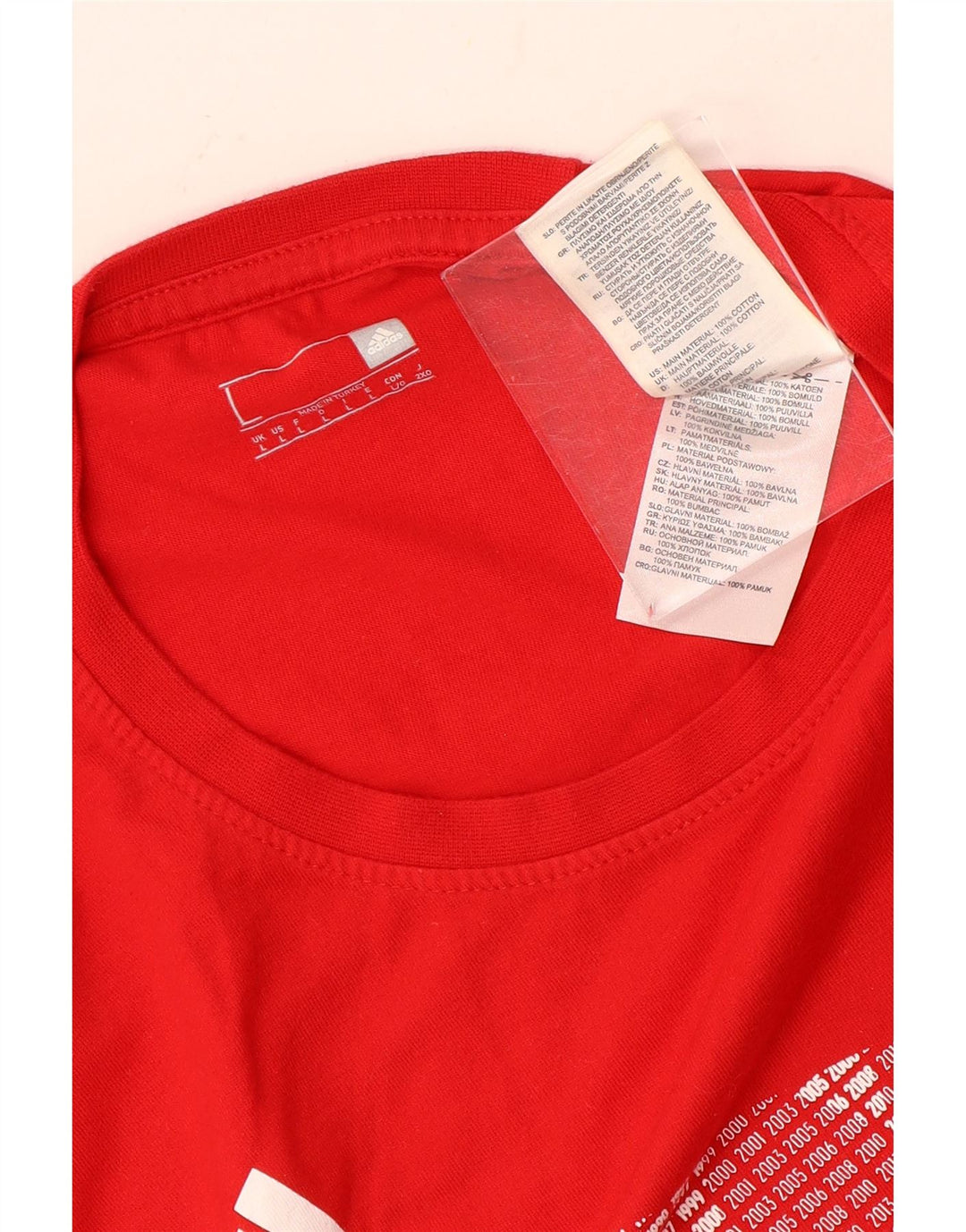 Maglietta grafica da uomo Adidas Top grande rossa