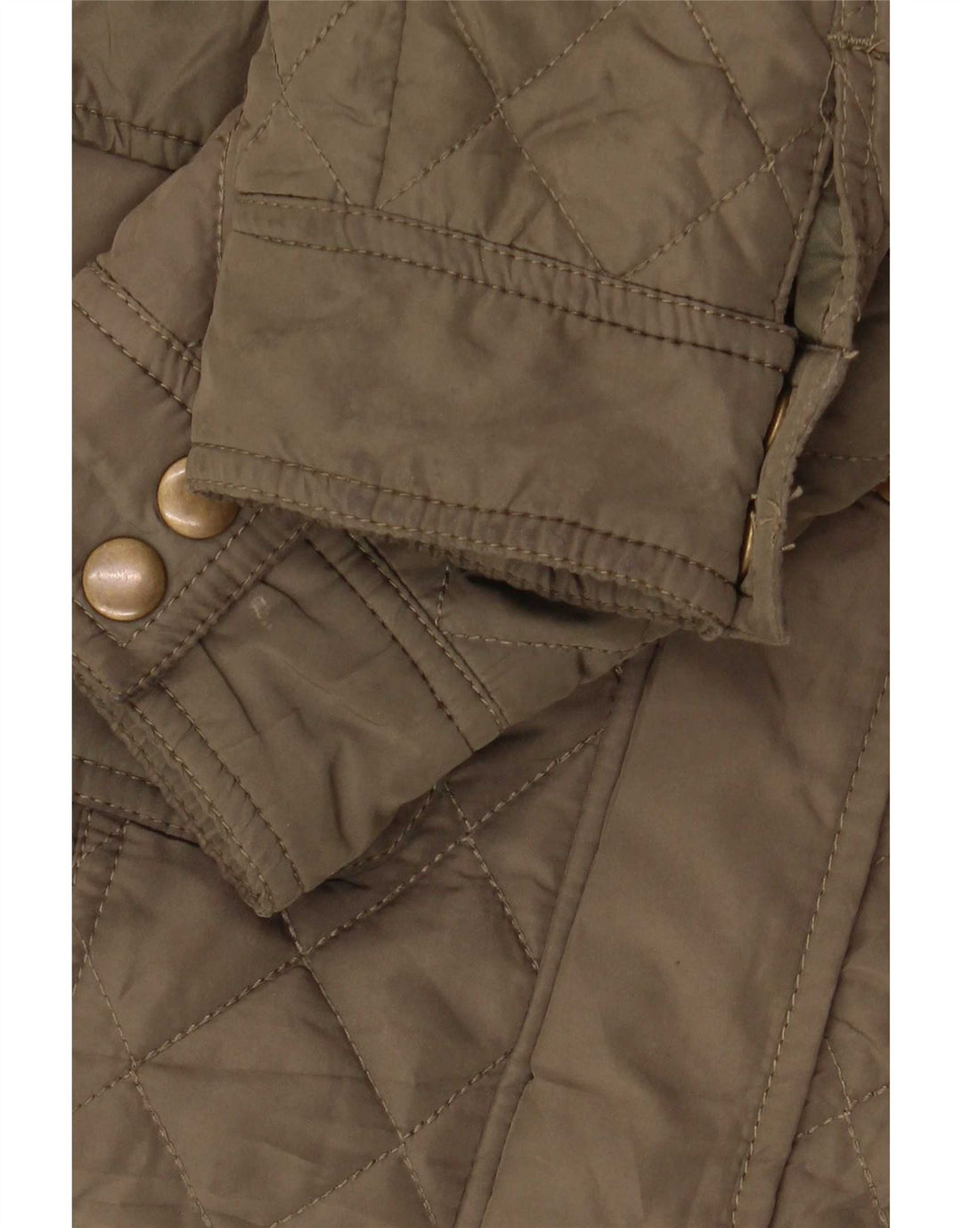 Giacca trapuntata da donna Marks & Spencer UK 8 Small Poliestere kaki