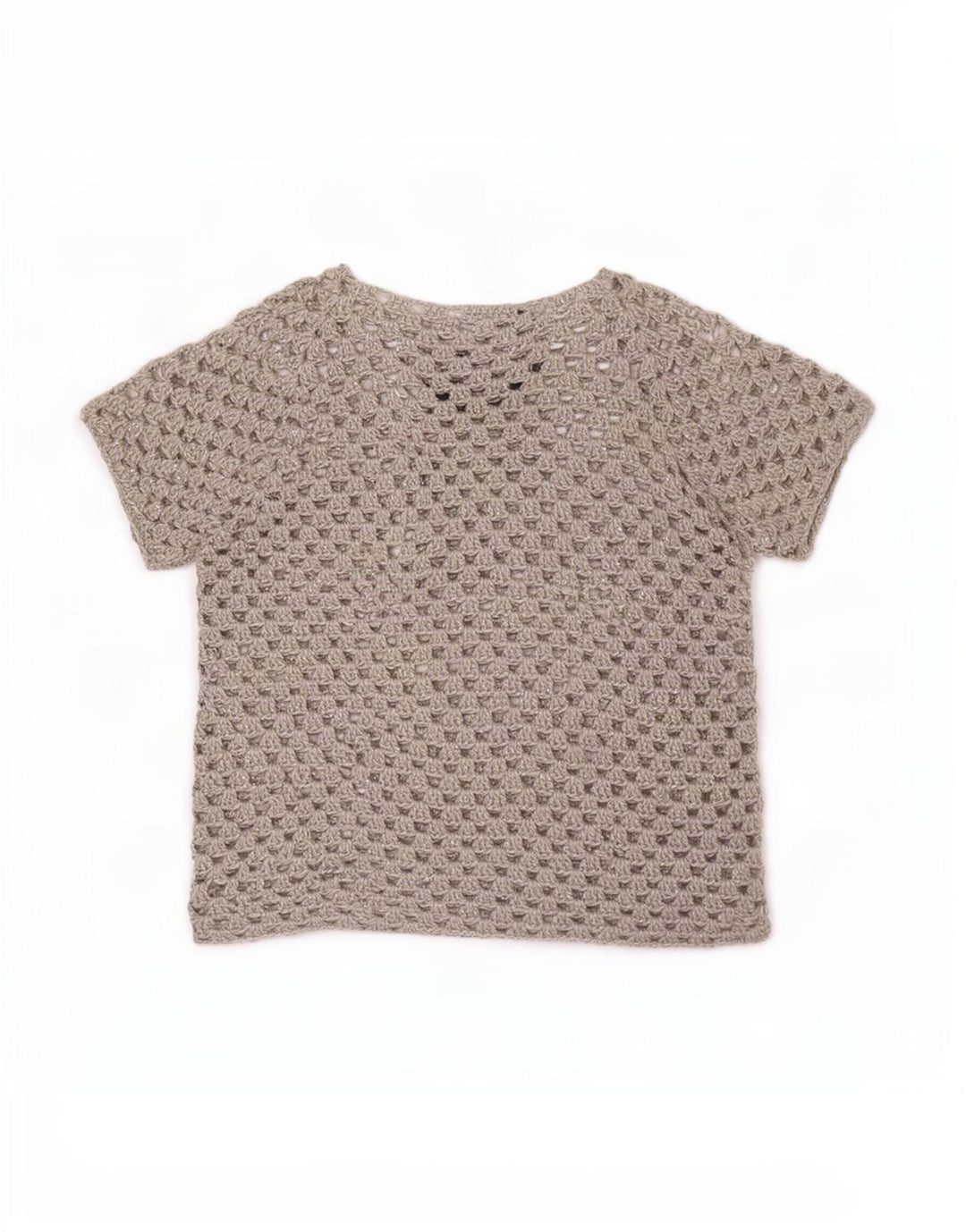 Top vintage da donna trasparente con camicetta trasparente UK 16 grande grigio floreale
