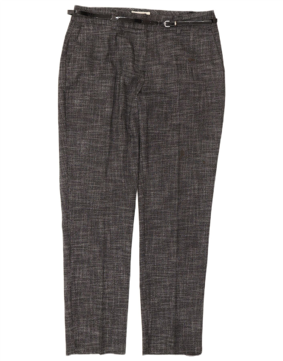 MONSOON Pantaloni casual corti da donna UK 10 Small W27 L28 Grigio chiazzato