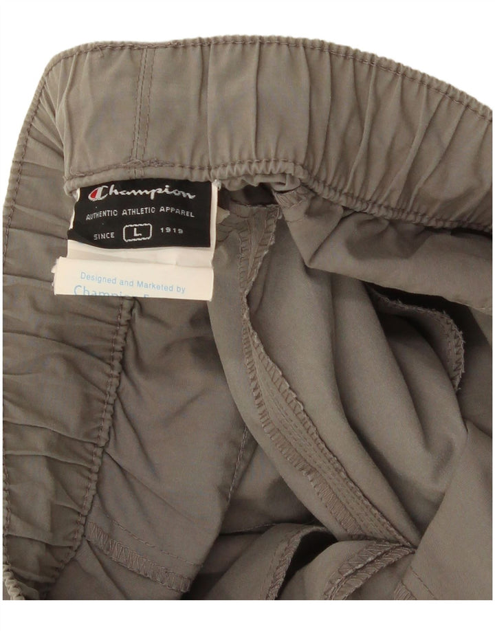Pantaloni da tuta Capri da uomo Champion grandi in cotone grigio