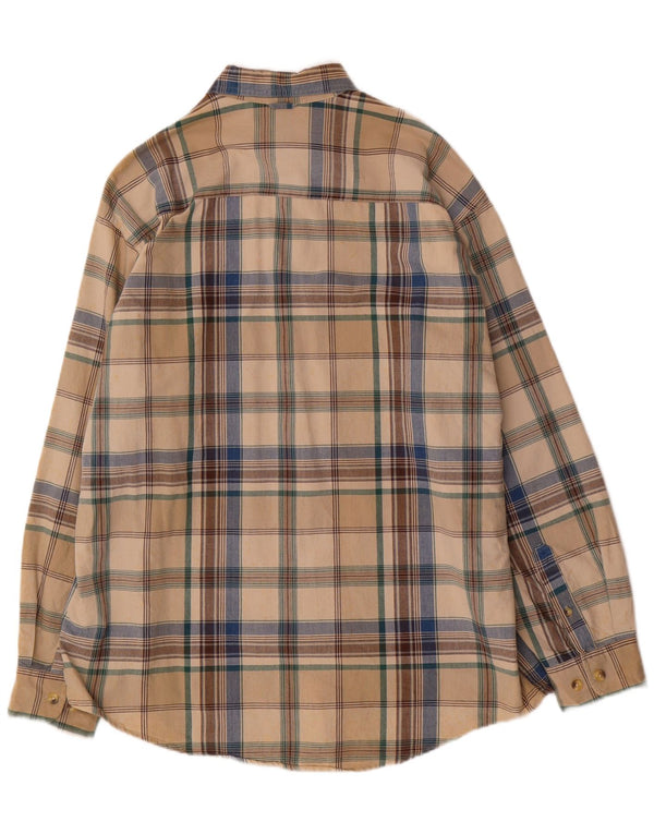 Camicia Timberland Weathergear da uomo XL in cotone a quadri beige