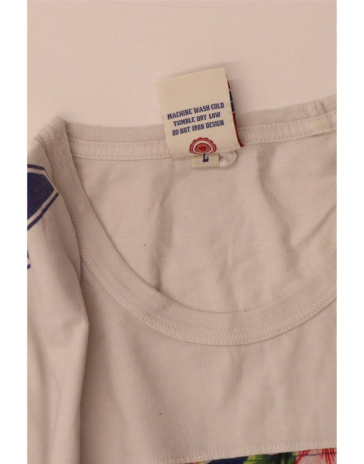 T-shirt grafica da uomo Franklin Marshall Top grande floreale multicolore