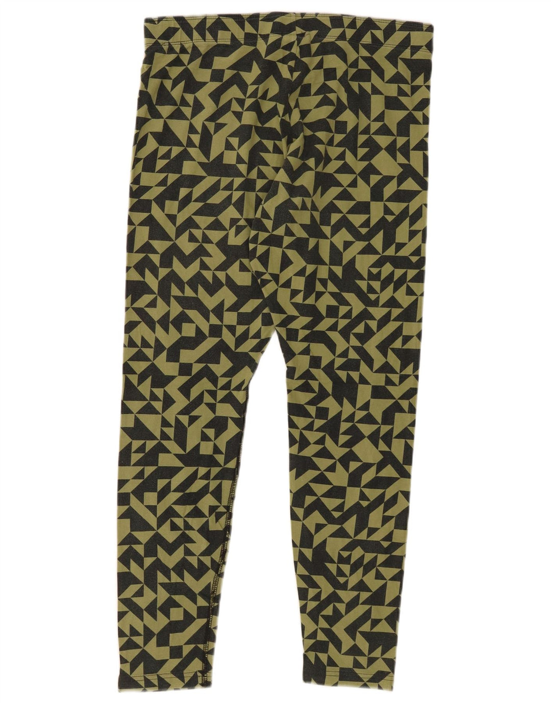Leggings da donna NIKE UK 14 grande cotone geometrico kaki