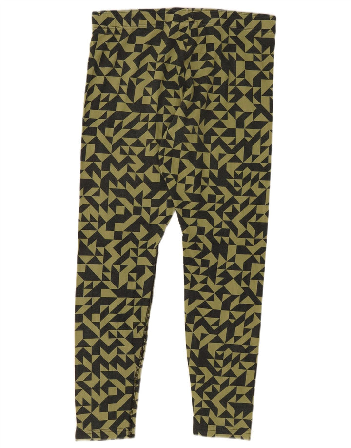 Leggings da donna NIKE UK 14 grande cotone geometrico kaki