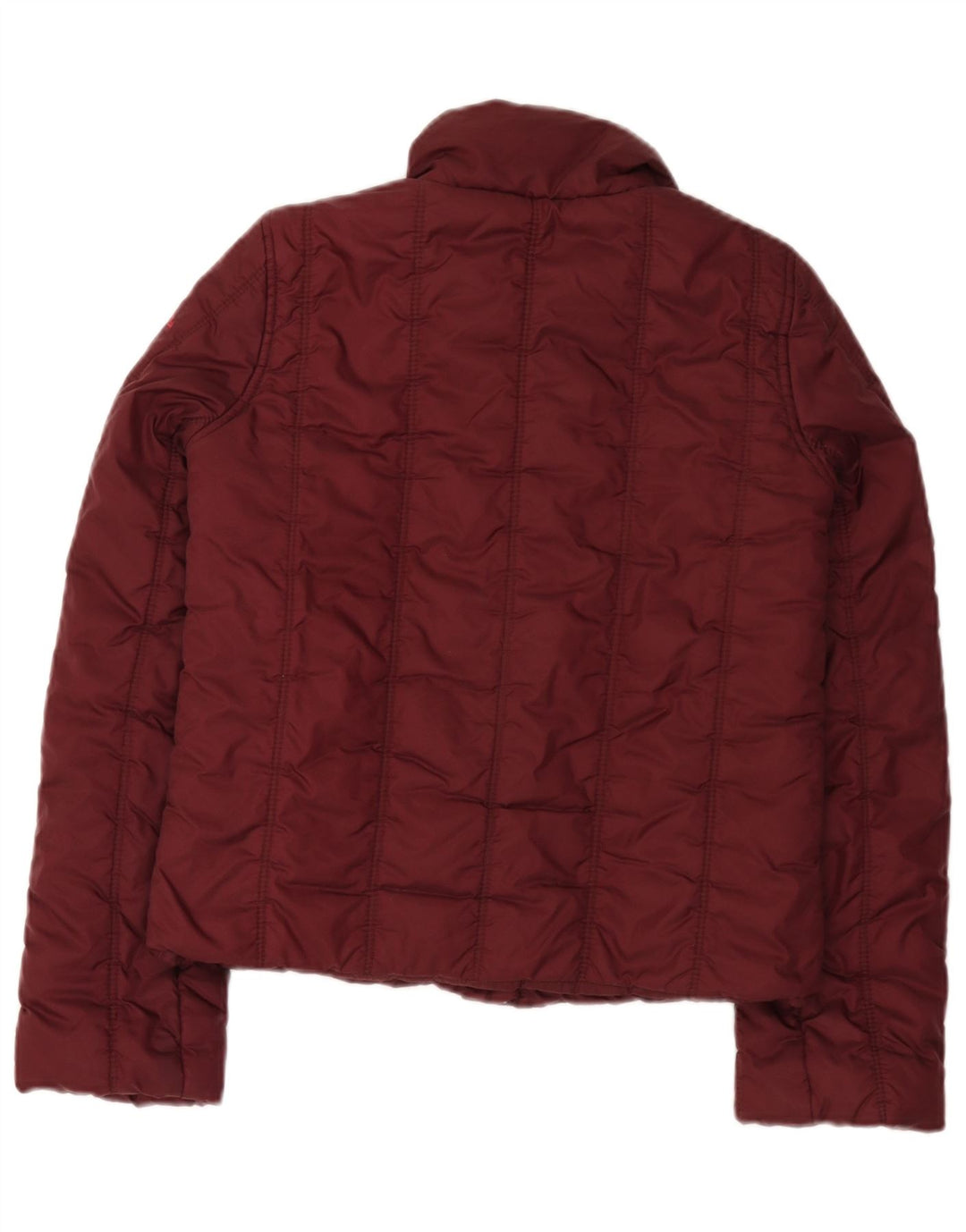 Giacca imbottita da donna Guess UK 10 piccola in nylon bordeaux