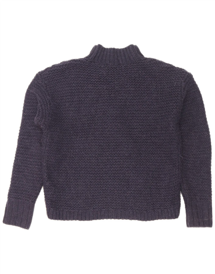 Gap Donna Maglione Oversize con Collo Dolcevita UK 10 Piccolo Blu Navy