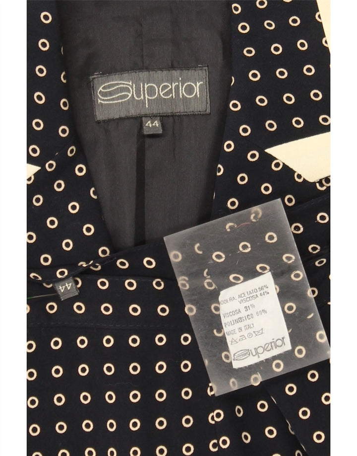Set gonna 2 pezzi da donna SUPERIOR IT 44 medio W30 blu navy maculato