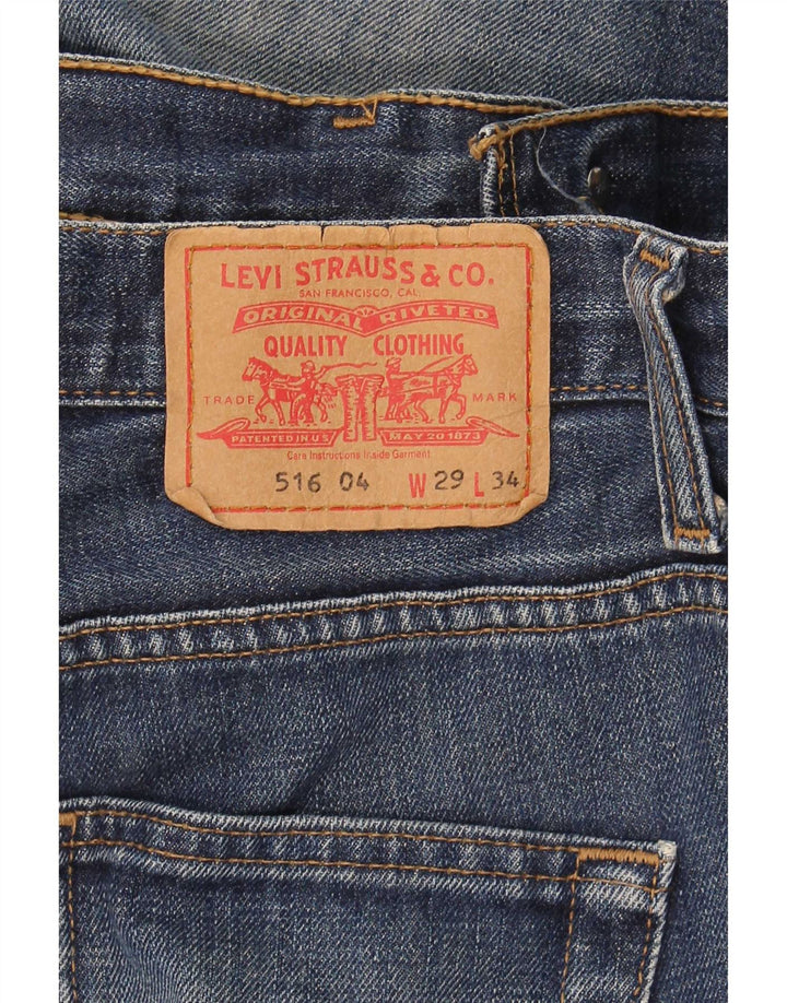 Jeans svasati 516 da donna Levi's W29 L34 Blu navy