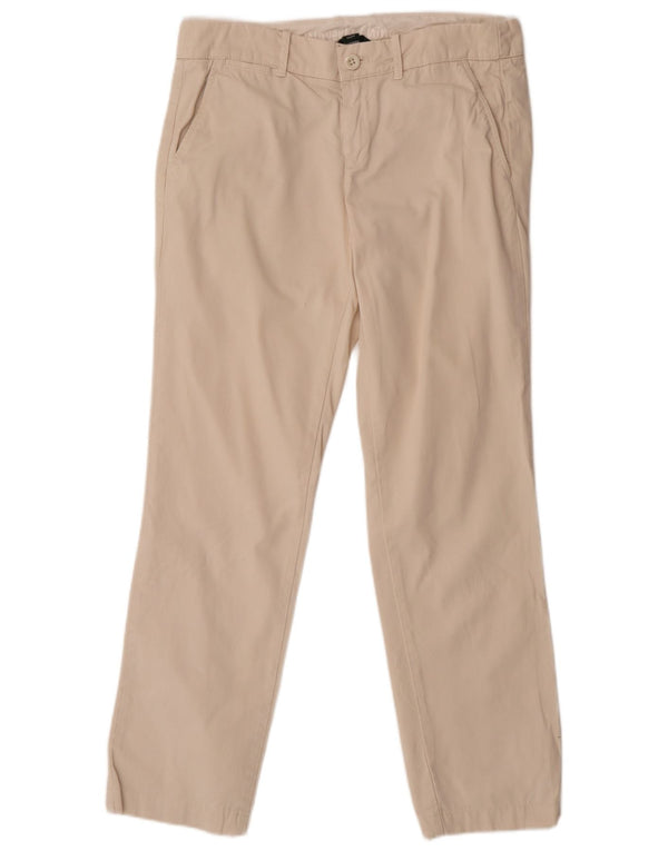 Pantaloni chino dritti da donna J. Crew US 6 Medium W30 L30 Cotone beige
